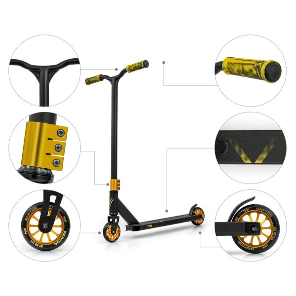 Трюковий самокат MMX Raptor Gold