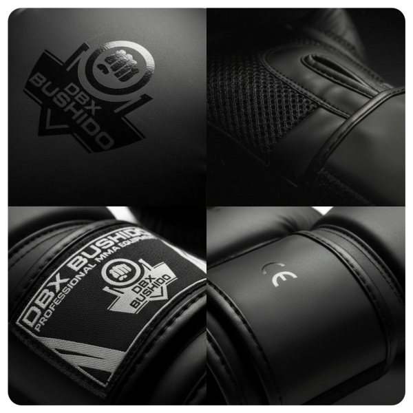 Боксерські рукавички DBX BUSHIDO Black Master Valor Series 12oz