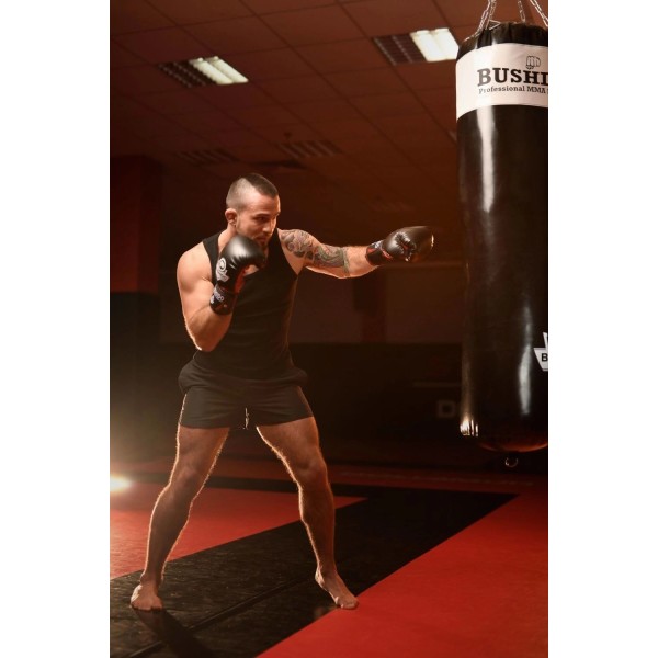 Боксерський мішок набивний DBX Bushido DBX 140 White 140×40см