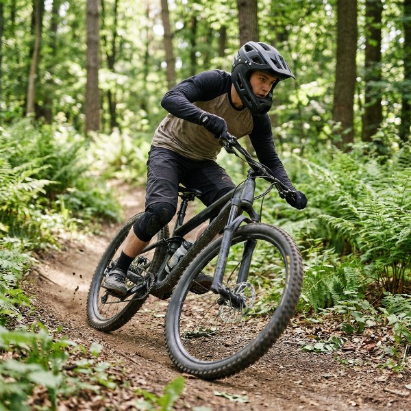 Шолом на все лице Nils Extreme MTW101, чорний, M(56-58см)