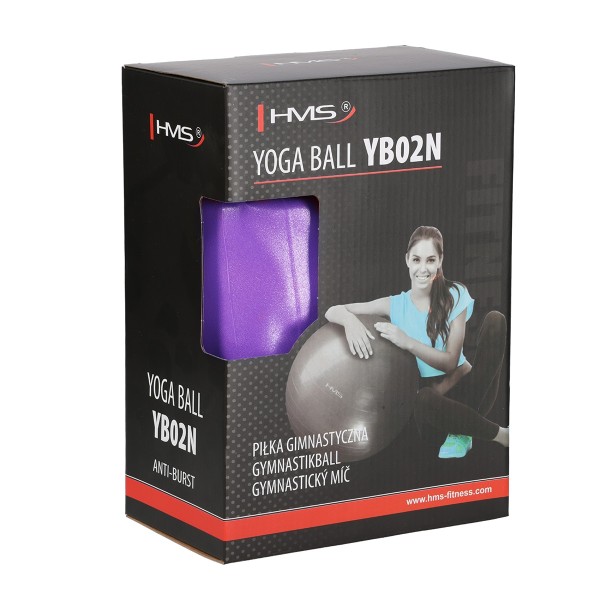 Фітбол HMS YB02 NEW 65см, фіолетовий