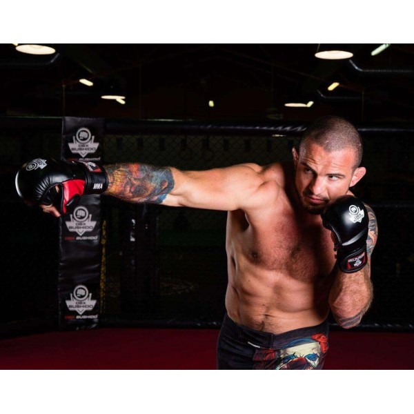 Рукавички для спарингів MMA DBX BUSHIDO Phantom RED 2.0 L/XL, Valor Series