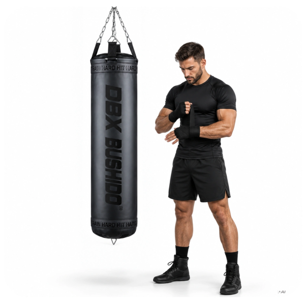 Боксерський мішок DBX Bushido SBRX Black 150×30см, 60кг