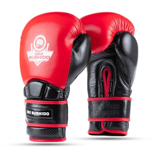 Боксерські рукавички DBX BUSHIDO Warrior RED з натуральної шкіри