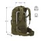 Тактичний рюкзак NILS CAMP NC3903 Maverick 65л зелений