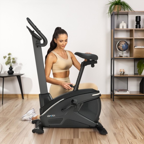 Велотренажер Gymtek XB2600 електромагнітний сріблястий