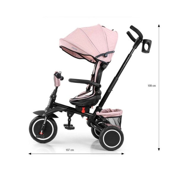 Триколісний велосипед Milly Mally Stanley Rubber New Pink