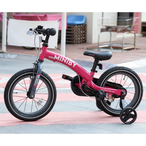 Дитячий біговел 3 в 1 Qplay Miniby 14 Rosa
