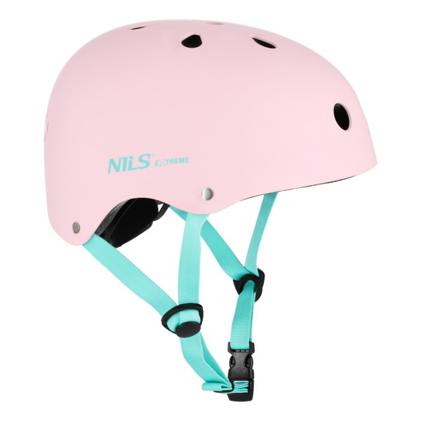 Захисний шолом Nils MTW001-1, рожевий, M (55–58см)