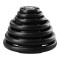 Олімпійський диск HMS TOK25 PRO Tri-Grip, гумований, 25кг