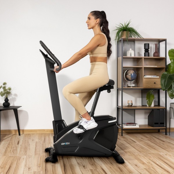 Велотренажер Gymtek XB2600 електромагнітний сріблястий
