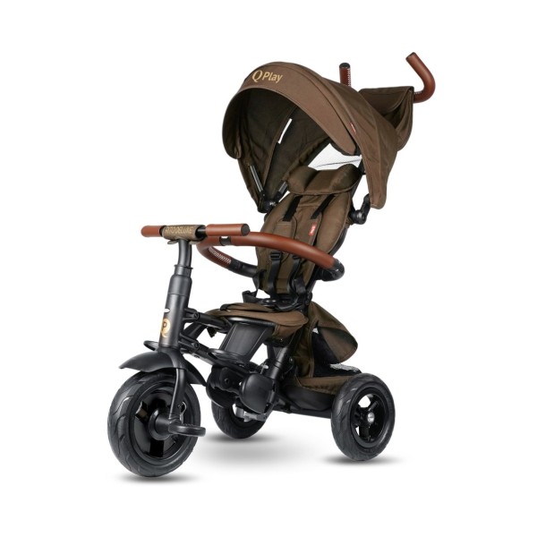 Триколісний велосипед Qplay Rito Deluxe Rubber Brown