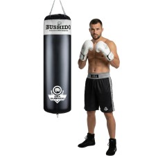 Боксерський мішок набивний DBX Bushido DBX 140 White 140×40см