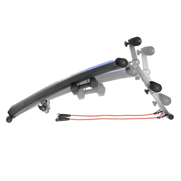 Лавка для пресу ONE FITNESS L5538B з обтяженнями та гумовими тросами