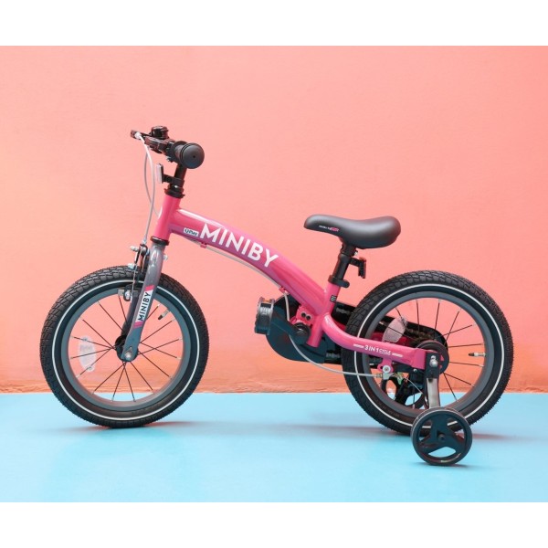 Дитячий біговел 3 в 1 Qplay Miniby 14 Rosa