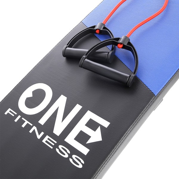 Лавка для пресу ONE FITNESS L5538B з обтяженнями та гумовими тросами