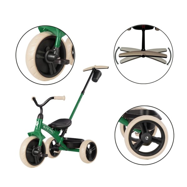 Дитячий триколісний велосипед Qplay Elite Pro Green