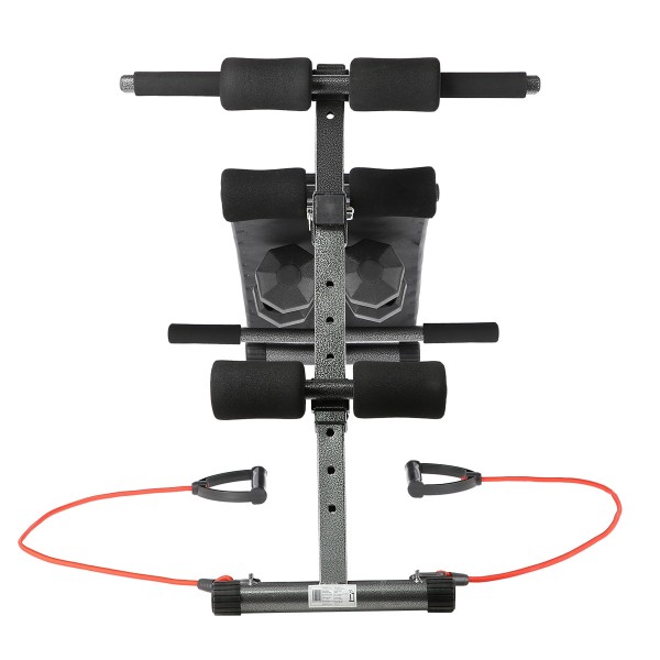 Лавка для пресу ONE FITNESS L5538B з обтяженнями та гумовими тросами
