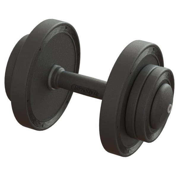 Гантель професійна 15кг BruStyle TC126-15PL