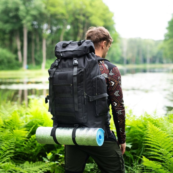 Тактичний рюкзак NILS CAMP NC1785 чорний 100л