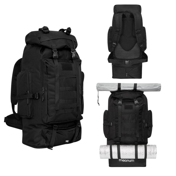 Тактичний рюкзак NILS CAMP NC1785 чорний 100л