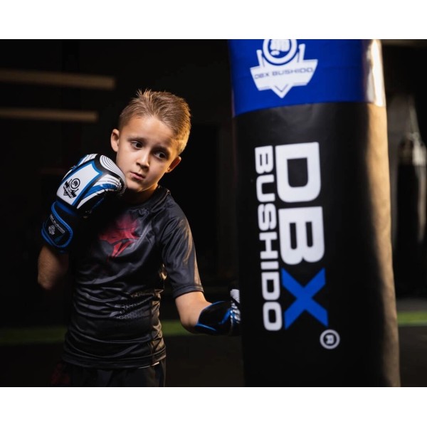 Дитячі боксерські рукавички DBX BUSHIDO Junior Blue 6oz