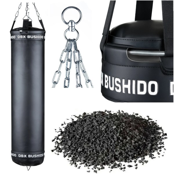 Боксерський мішок DBX Bushido SBRX Black 130×30см, 55кг