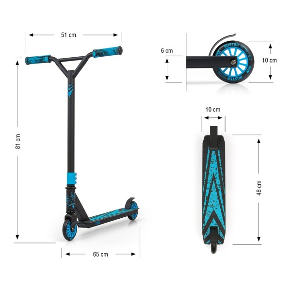 Трюковий самокат MMX Buster Blue