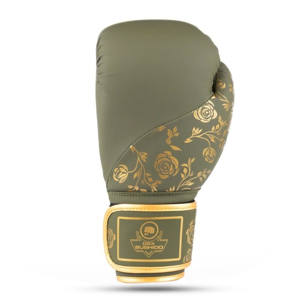 Боксерські рукавички DBX Bushido Rose, червоно-золоте оздоблення