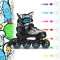 Дитячі роликові ковзани 4в1 NILS EXTREME NH10907 TINTY зі змінною хокейною полозою, 35–38, зелені