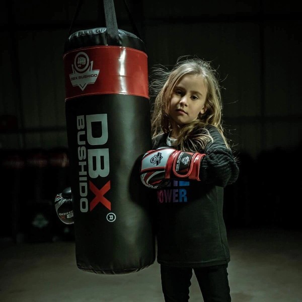 Боксерський мішок для дітей DBX Bushido Junior Red, 80×30см, 15кг