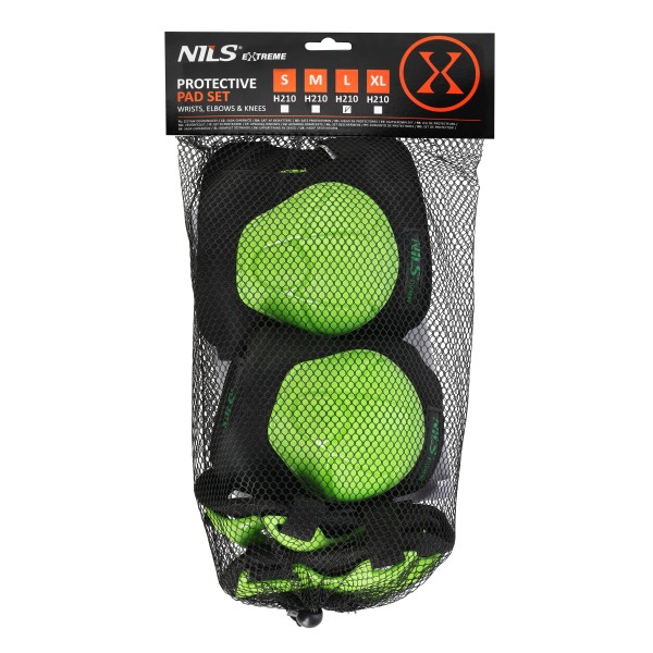 Набір захисту NILS EXTREME H210, зелений, S
