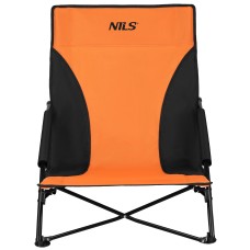 Крісло розкладне NILS NC3035, помаранчево-чорне
