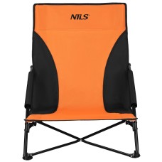 Крісло розкладне NILS NC3035, помаранчево-чорне