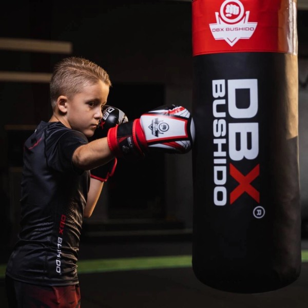 Боксерський мішок для дітей DBX Bushido Junior Red, 80×30см, 15кг