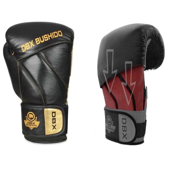 Боксерські рукавички DBX BUSHIDO Hammer Gold 14oz Legacy Series