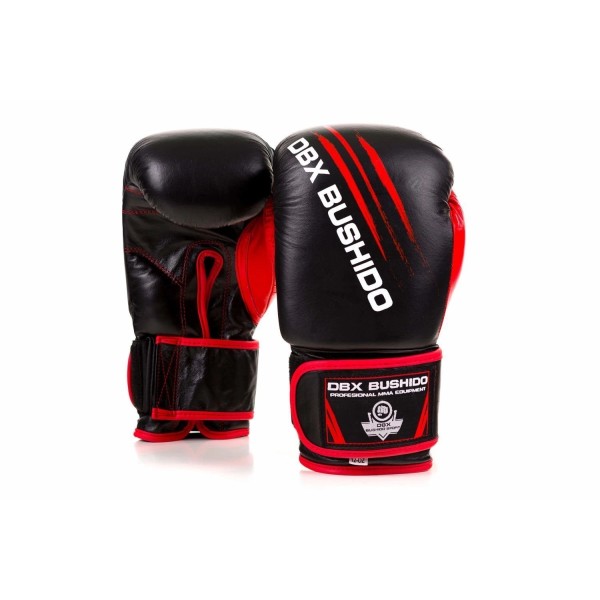 Боксерські рукавички DBX BUSHIDO Ninja Legacy Series 10oz, чорно-червоні