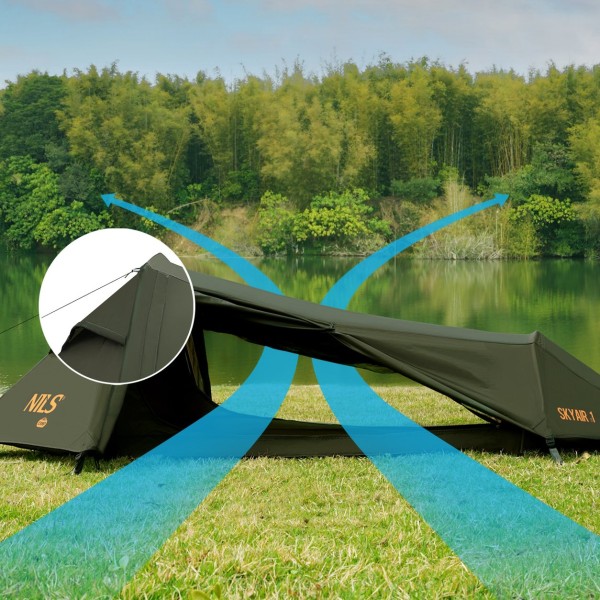 Намет NILS CAMP NC2501, 1-місний, зелений