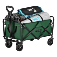Туристичний складний візок NILS CAMP NC4306 зелений 70л
