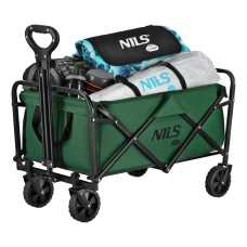 Туристичний складний візок NILS CAMP NC4306 зелений 70л