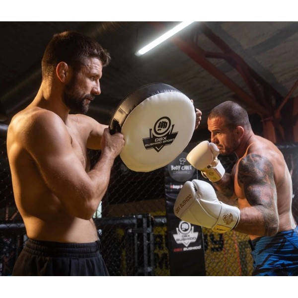 Круглий тренувальний щит DBX BUSHIDO TO-White 40см, білий