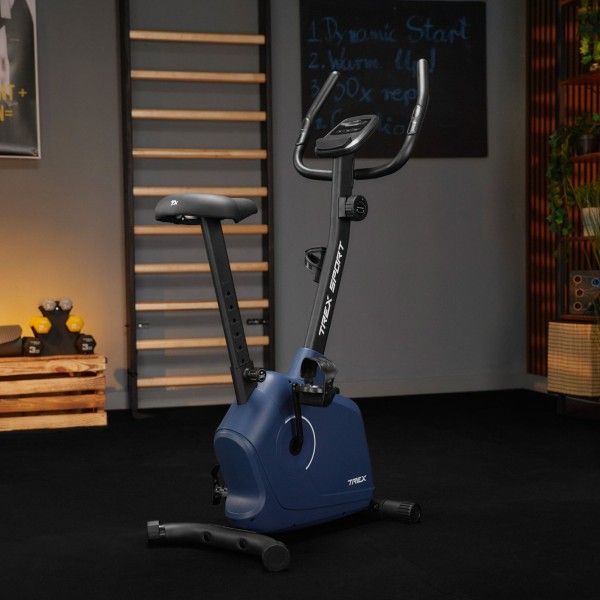 Велотренажер Trex Sport TX-380MB Rigon магнітний темно-синій