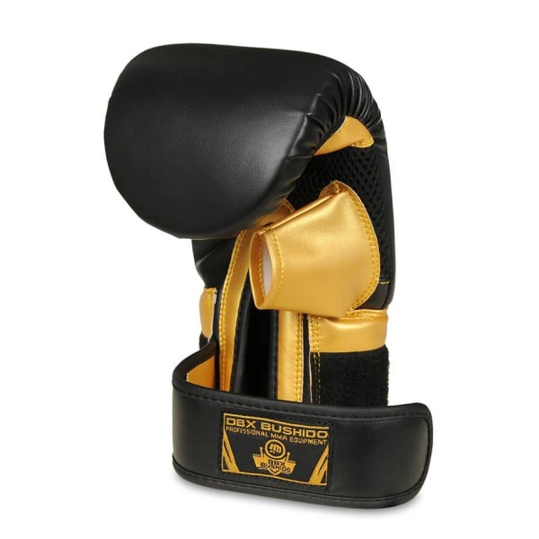 Рукавички для тренування на снарядах DBX BUSHIDO Mitts Gold, M, чорно-золоті