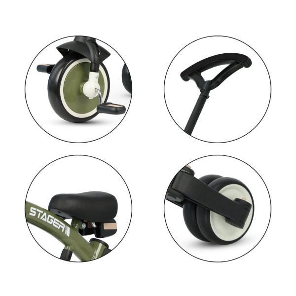 Триколісний велосипед Qplay Stager 3w1 Green