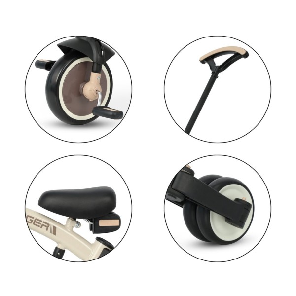 Триколісний велосипед Qplay Stager 3w1 Brown