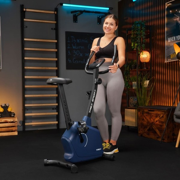 Велотренажер Trex Sport TX-380MB Rigon магнітний темно-синій