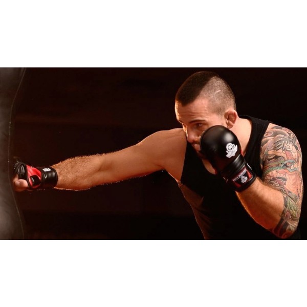 Рукавички MMA для спарингів DBX BUSHIDO Phantom RED 2.0 S/M — Valor Series