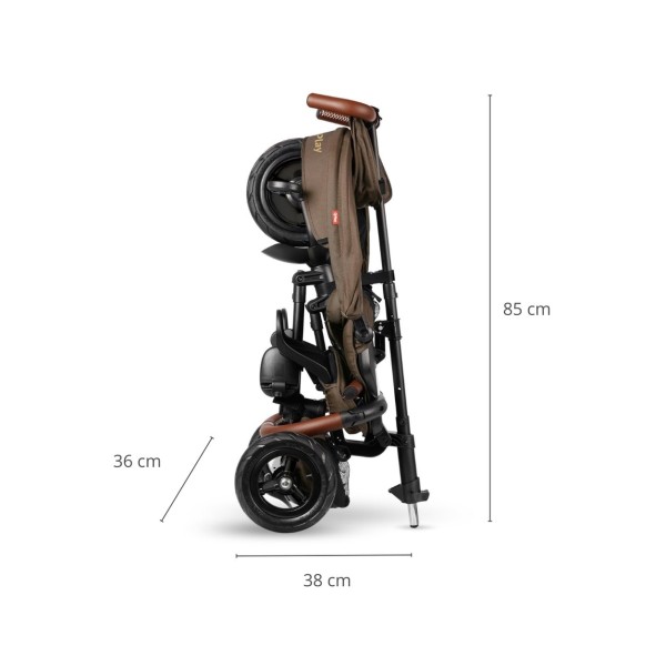 Триколісний велосипед Qplay Rito Deluxe Rubber Brown