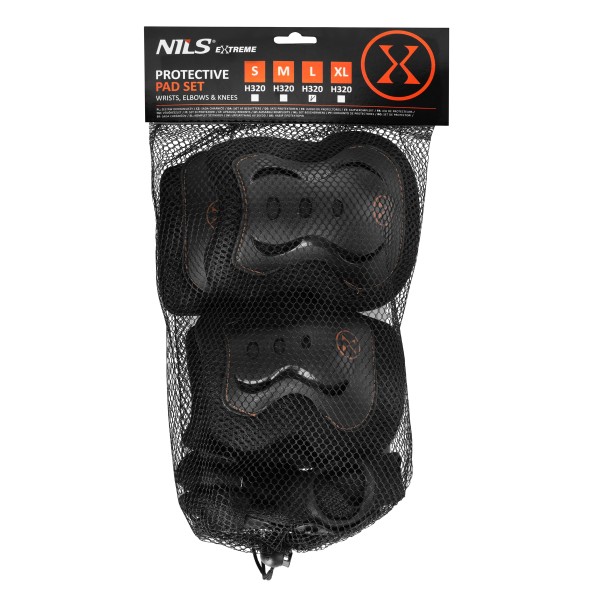 Набір захисту NILS EXTREME H320, золотистий / чорний, M