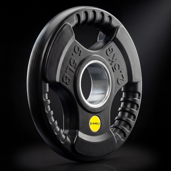 Олімпійський диск Tri-Grip HMS TOK02 PRO, прогумований, 2,5кг